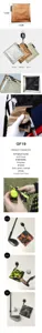 Φρητά πετσέτα γκολφ με καραμπίνερ, ανθεκτικό υλικό πολυεστέρα για εύκολο καθαρισμό μπαστουνιών.