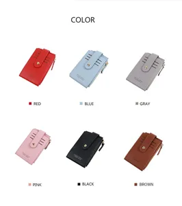 Koreanischer Stil multifunktionaler Damen Kartenetui minimalistische Geldbörse neues Design.