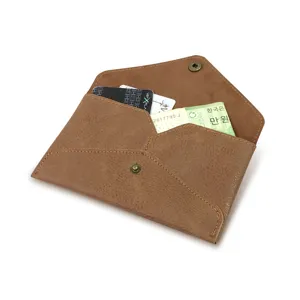 PU-Leder Umschlag Geldbörse, minimalistischer Visitenkartenhalter und tragbare Münztasche.