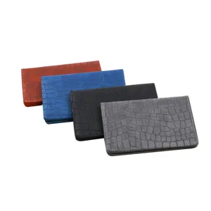 Portafoglio passaporto uomo in pelle PU fantasia coccodrillo elegante porta carte business