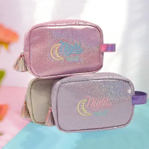 Holografische Kosmetiktasche tragbare Reise Aufbewahrungstasche Make-up Organizer für Damen