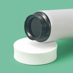 Stainless steel outdoor sports water bottle detail view, portable fitness cycling drinkware.