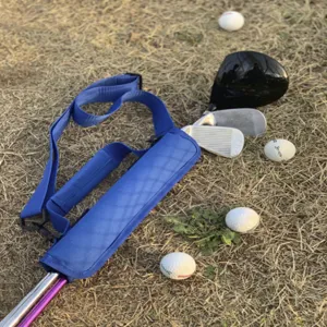 Tragbare Golfschlägertasche Umhängetasche blau Golftasche mit verstellbarem Schultergurt