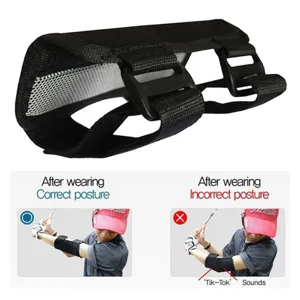 Correttore postura swing golf ausilio allenamento gomito dritto per forma corretta.