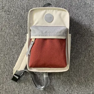 Himawari Segeltuch farbblockierter lässiger Sling Rucksack stilvolle tragbare Alltagstasche