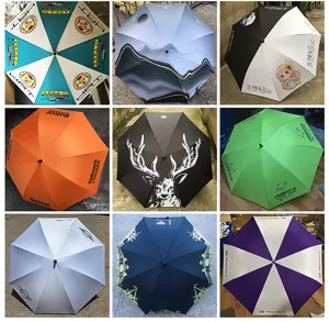 Custom golf umbrella straight advertising umbrella gift umbrella wholesale factory direct supply