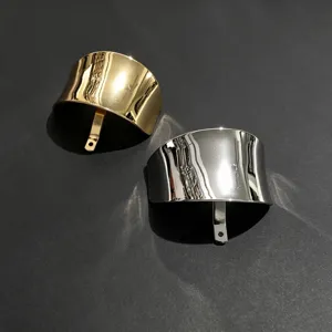Attache queue de cheval metal epingle cheveux minimaliste or argente accessoire coiffure chic