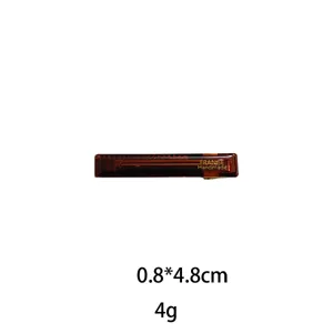 Tortoiseshell hair clip elegant side barrette minimalist resin hair accessories for women.