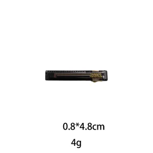 Detailed view of the elegant black hair clip showing texture, compact size and lightweight design.