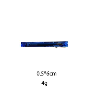 Korean style blue side hair clip for bangs and stray hair, lightweight design, 0.5x6cm size.