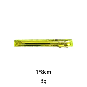 Transparent yellow hair clip for women, stylish side barrette hair accessory for daily wear.