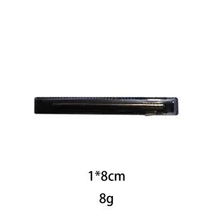 Korean style minimalist dark hair clip side clip elegant daily hair accessory 1x8cm