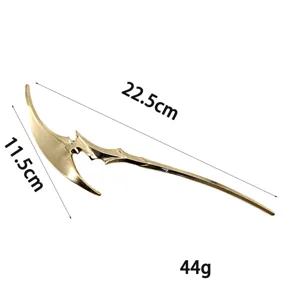 Gothic Halloween golden axe hair stick alloy hairpin gothic hair accessories 22.5cm