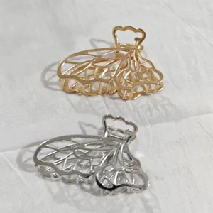 Metall Haarklammer mit Schmetterlingsflügel Design, elegante Haarspange für den Alltag.