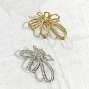 Metall Haarklammer minimalistische hohle Haarnadel elegante Mode Haarschmuck Accessoire