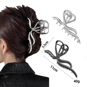 Metal liquid hair claw clip abstract irregular hair catch big hairpin hair styling accessory