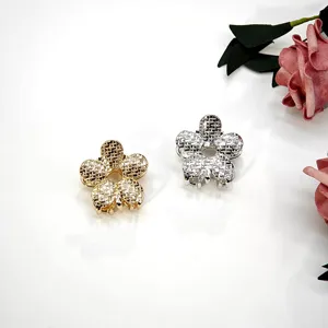 Legering kleine haarklem stijlvol bloem design haaraccessoire voor vrouwen dagelijks