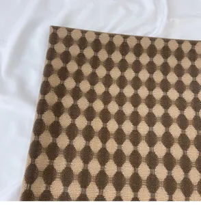 Warm winter knitted scarf for women with classic geometric pattern, soft cashmere feel shawl.
