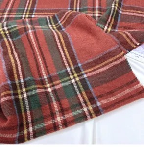 Retro plaid imitation cashmere winter scarf women warm fashion shawl vintage tartan tassel wrap