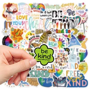 50 Pezzi Adesivi Motivazionali Be Kind Impermeabili Adesivi In Vinile Per Laptop Telefono