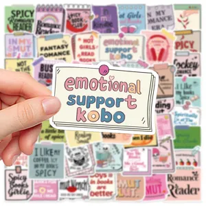 50pcs bookish sticker pack aesthetic cute decorative stickers for laptop and journal