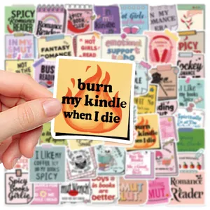 Bookish sticker pack waterproof aesthetic laptop diary scrapbooking decoration decals