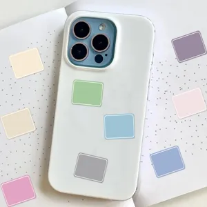 Colorful square label stickers for journaling, laptop, and phone case decoration.