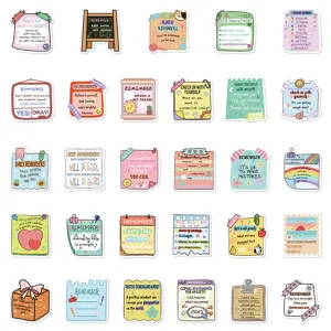 Mental health motivational stickers pack, aesthetic waterproof decals for journal laptop.