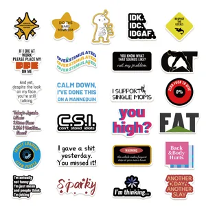 Funny meme stickers waterproof vinyl decals for laptop water bottle skateboard phone case 50pcs