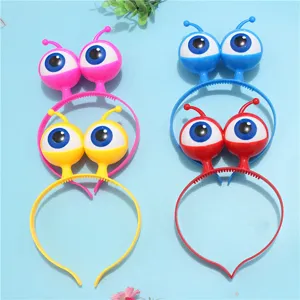 LED alien eyeball headband flashing party hair hoop funny novelty costume hair accessories