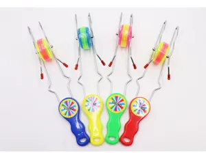 Colorful flashing yoyo toy with metal track magic sliding wheel for kids entertainment wholesale