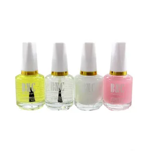 4-teiliges Nagelpflege Set mit transparentem Top Coat Base Oil Nagelöl und Nagellackpflege