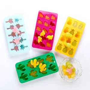 Vaschetta per Ghiaccio in Silicone Stampa Creativa di Frutta e Animali per Cucina Bar