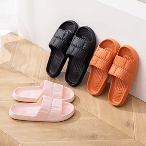 Pantoufles de maison en EVA confortables sandales souples légères pour couples interieur