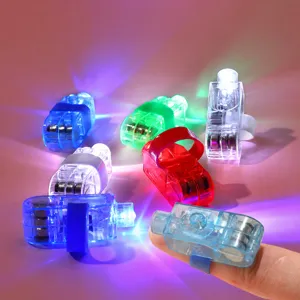 Colorful LED Finger Light Glow Ring Flashing Finger Toys For Party Night Club Rave Festival Event Glow Supplies