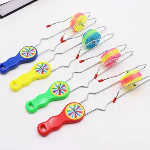 Flashing Yo Yo Ball Magic Track Spinning Top Toy LED Light Up Creative Novelty Toy For Kids Children Entertainment