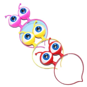 LED flashing eyeball headband party alien head hoop funny glowing costume hair hoop