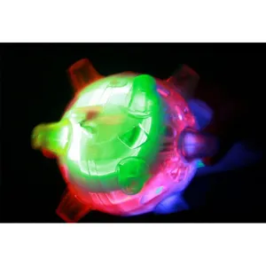 LED blinkender Hüpfball Spielzeug, bunt leuchtender Musik Tanzball für Kinder Spaß.