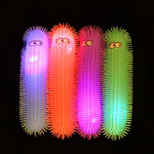 Oruga luminosa LED juguete sensorial antiestrés parpadeante para niños y adultos
