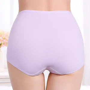 Culotte haute femme en coton confortable respirante grande taille sous-vêtement vue principale