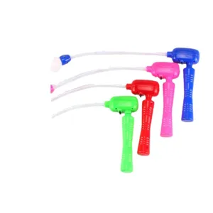 Colorful LED light up spinning music toy glowing wand magic stick for kids party