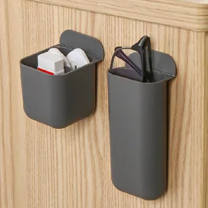 Caja de almacenamiento de escritorio multifuncional portalápices organizador de pared adhesivo.