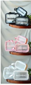 Transparante cosmetische tas waterdichte toilettas grote reismake-up organisator etui