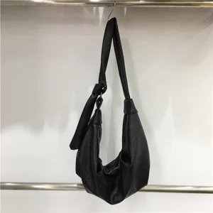 Large capacity retro soft leather pleated hobo bag, Korean style casual shoulder bags.