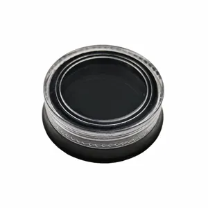 Scatola di Immagazzinaggio per Nail Art in Plastica Nera Contenitore per Gemme Vuoto Piccolo Barattolo Rotondo per Strass Perle Accessori per Trucco