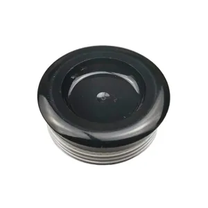 Barattolo vuoto da 3g per strass nail art con coperchio nero e contenitore trasparente decori