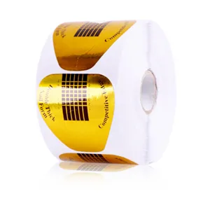 Goldene Nagelform Rolle 500 Stk Verlängerung Nagelkunst Aufkleber Maniküre Zubehör