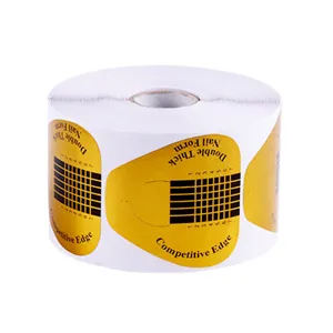 Goldene Nagelform Rolle für Nagelverlängerung, professionelles Nagelpapier Zubehör für Acryl.