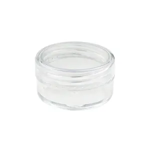 Clear 5g plastic cosmetic sample jar transparent empty pot for glitter powder storage