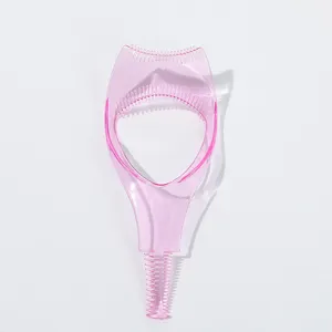 Pink plastic eyelash guard shield tool for makeup beginner beauty helper new design